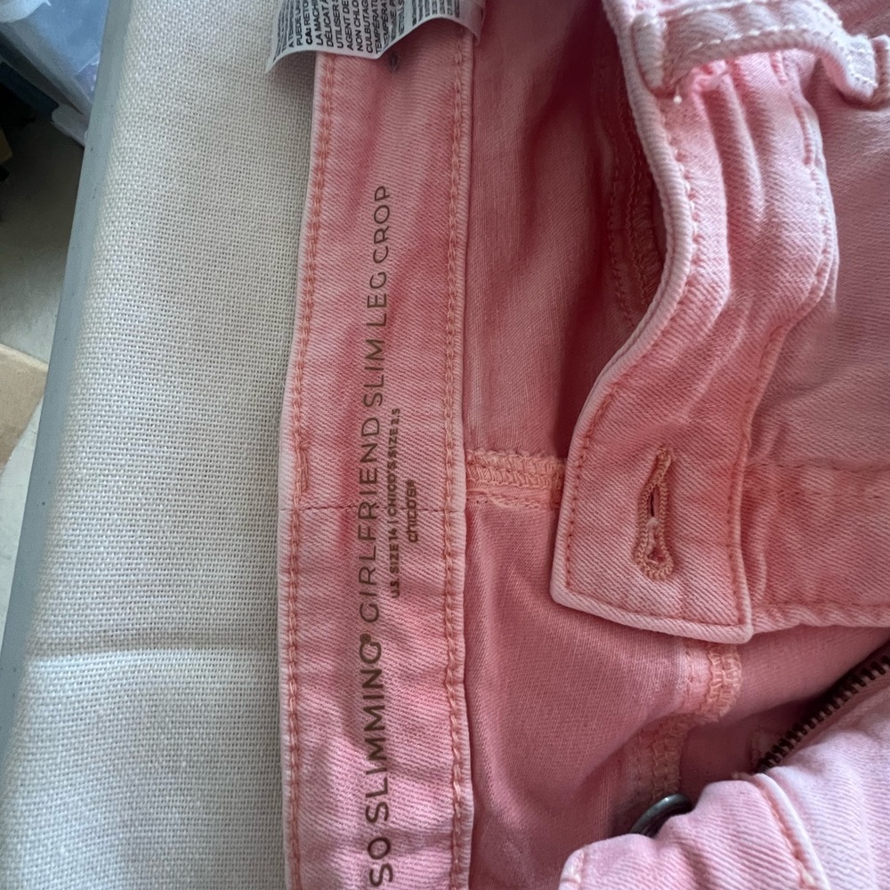 Chico's Pink Ankle & Cropped Jeans